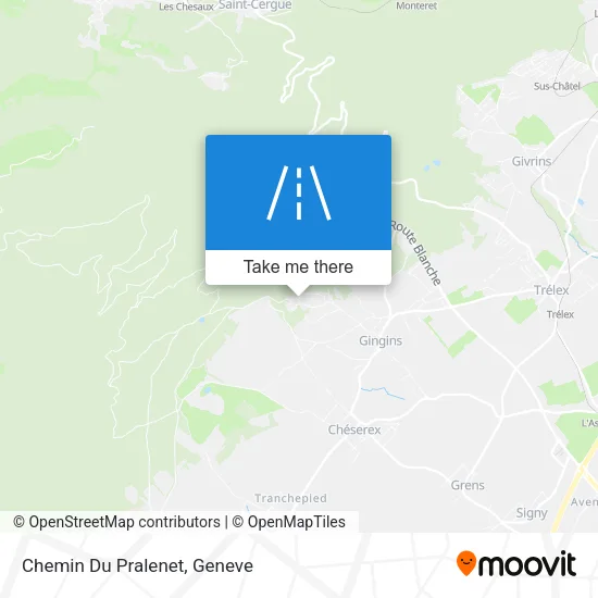 Chemin Du Pralenet map