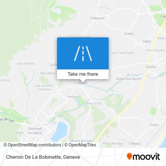 Chemin De La Bobinette map