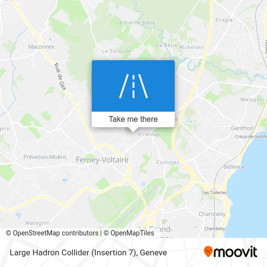 Large Hadron Collider (Insertion 7) map