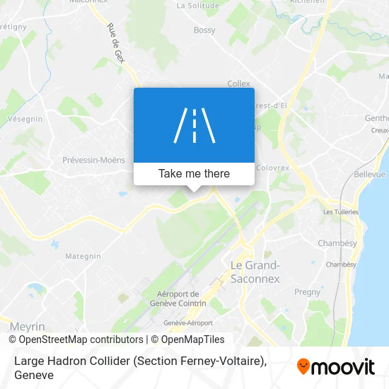 Large Hadron Collider (Section Ferney-Voltaire) map