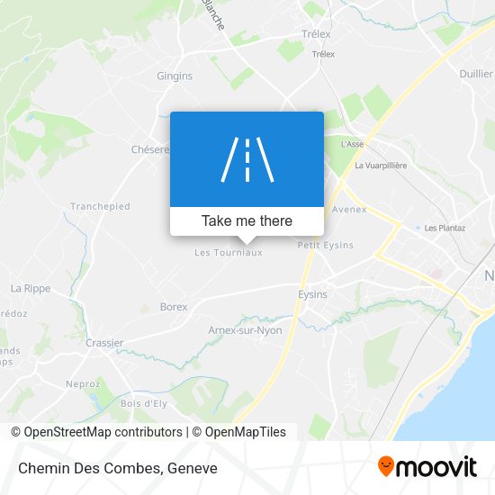 Chemin Des Combes map