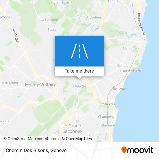 Chemin Des Bisons map