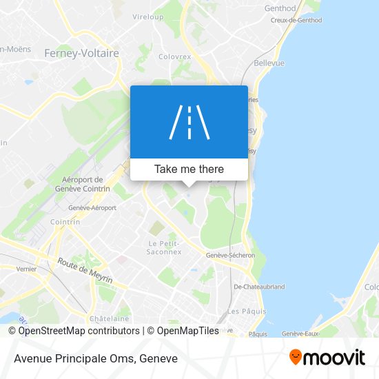 Avenue Principale Oms map