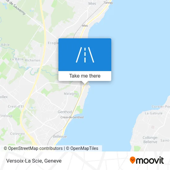 Versoix-La Scie map