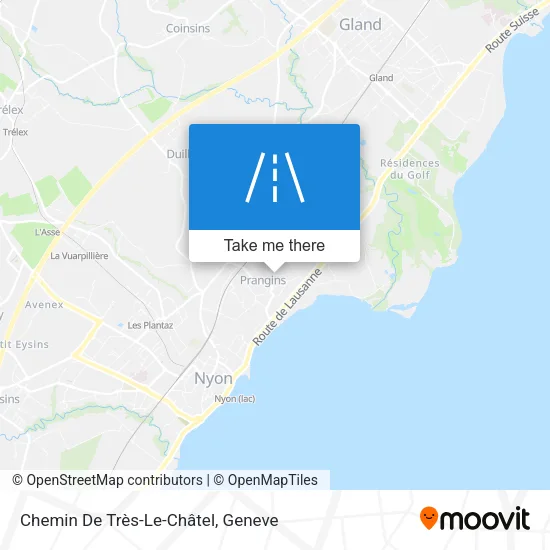 Chemin De Très-Le-Châtel map