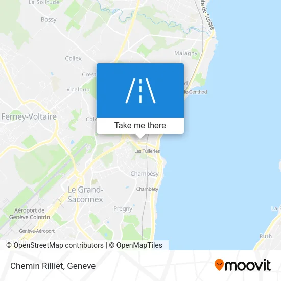 Chemin Rilliet map