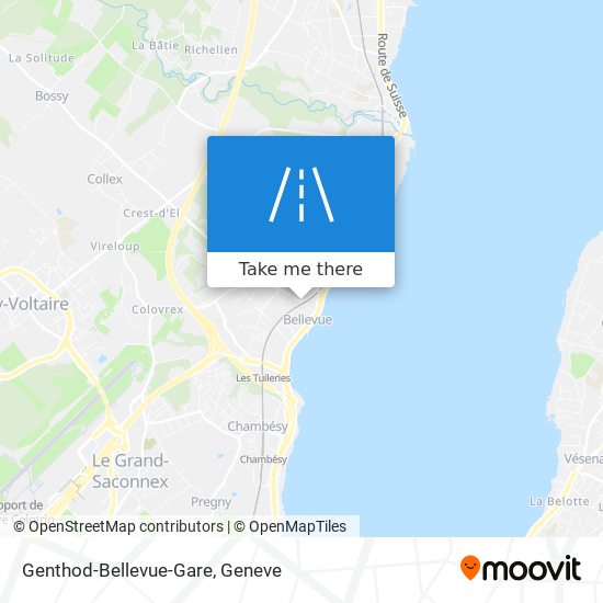 Genthod-Bellevue-Gare map