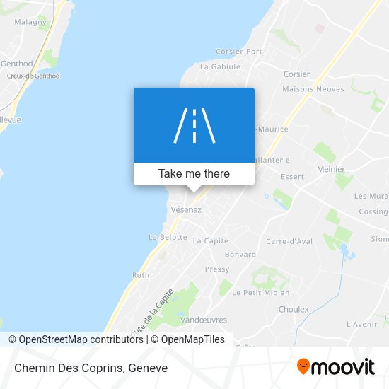 Chemin Des Coprins map