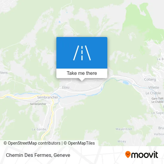 Chemin Des Fermes map