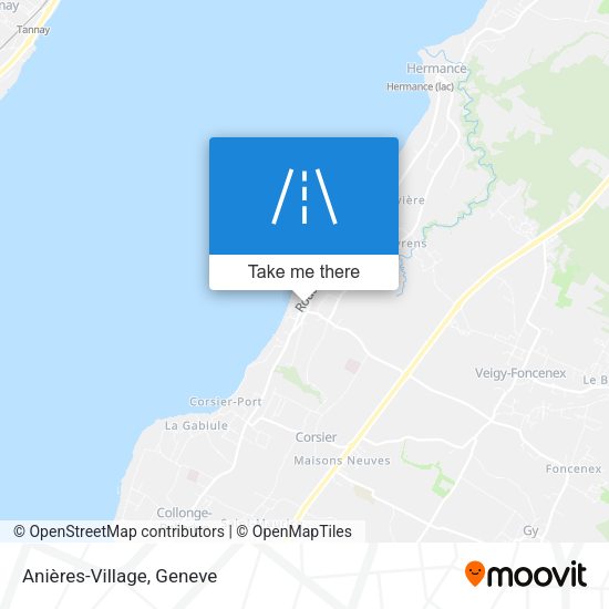 Anières-Village map