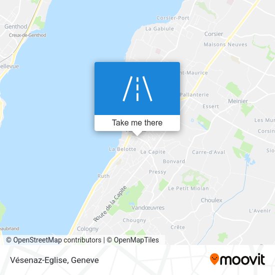 Vésenaz-Eglise map