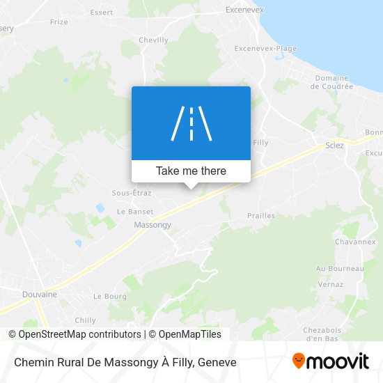 Chemin Rural De Massongy À Filly map