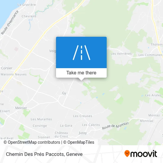 Chemin Des Prés Paccots map