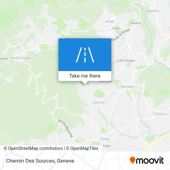 Chemin Des Sources map