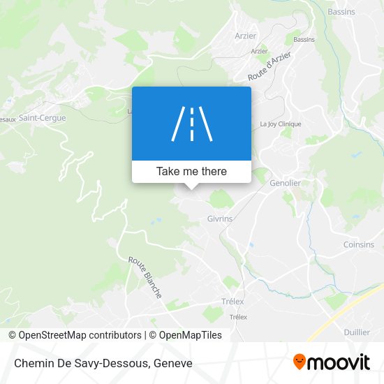 Chemin De Savy-Dessous map