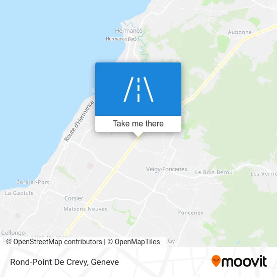 Rond-Point De Crevy map