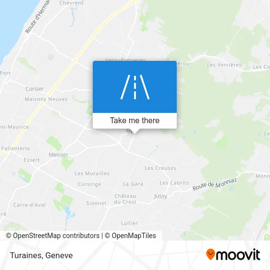Turaines map