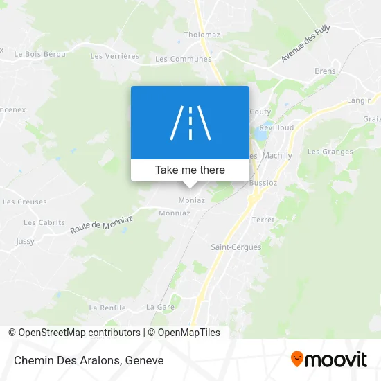 Chemin Des Aralons map