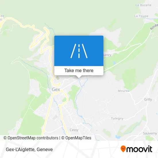 Gex-L'Aiglette map