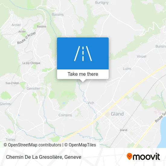 Chemin De La Gresolière map