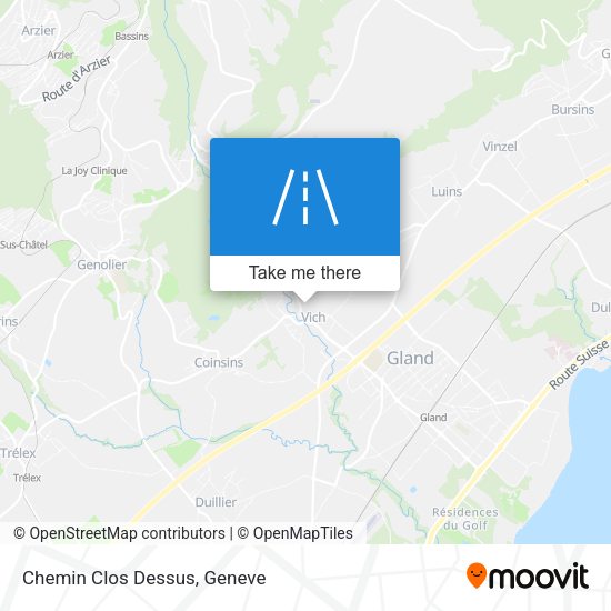 Chemin Clos Dessus map