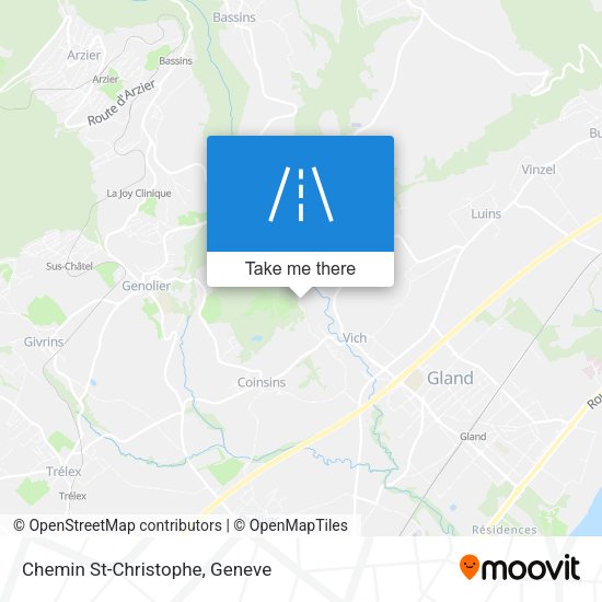 Chemin St-Christophe map