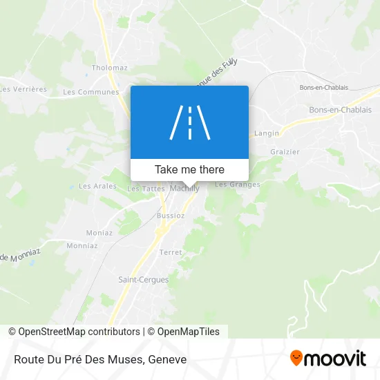 Route Du Pré Des Muses map
