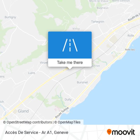 Accès De Service - Ar A1 map