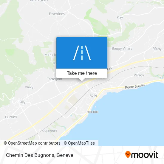 Chemin Des Bugnons map