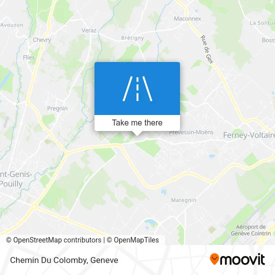 Chemin Du Colomby map
