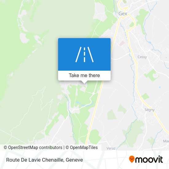 Route De Lavie Chenaille map