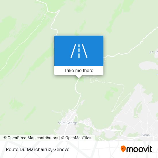 Route Du Marchairuz map