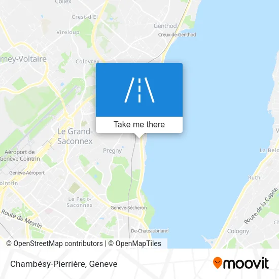 Chambésy-Pierrière map