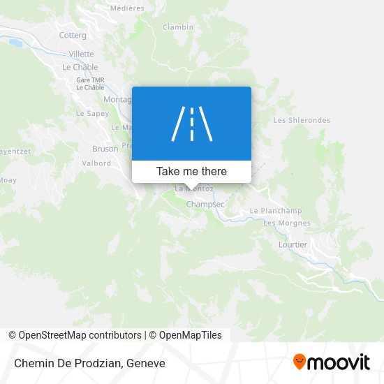 Chemin De Prodzian map