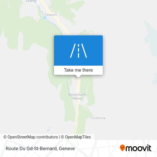 Route Du Gd-St-Bernard map