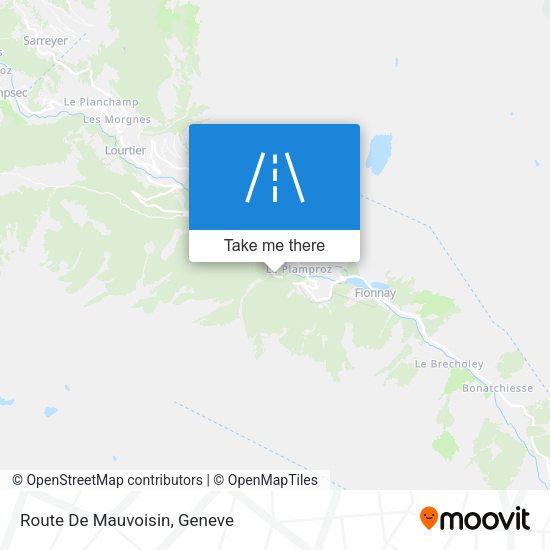 Route De Mauvoisin map