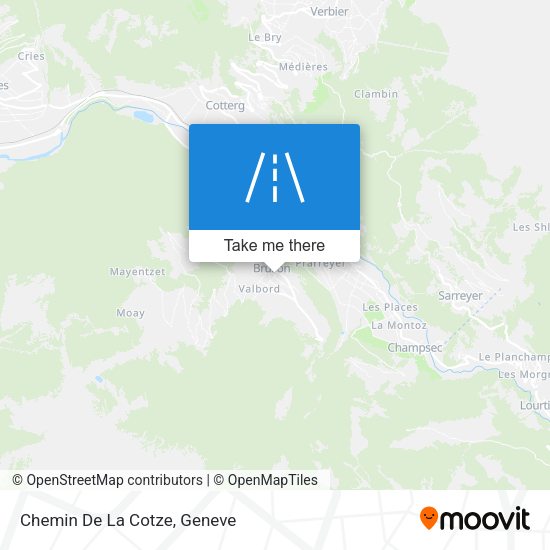 Chemin De La Cotze map