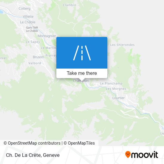Ch. De La Crête map