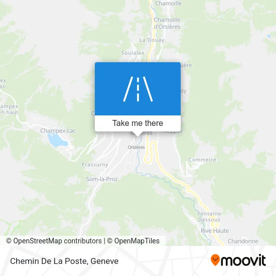 Chemin De La Poste map