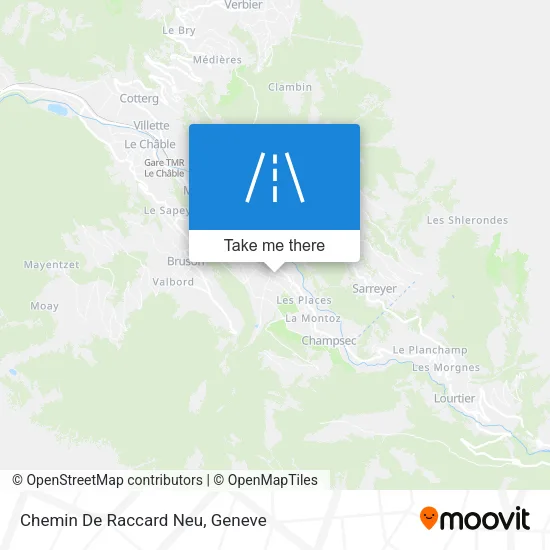 Chemin De Raccard Neu map