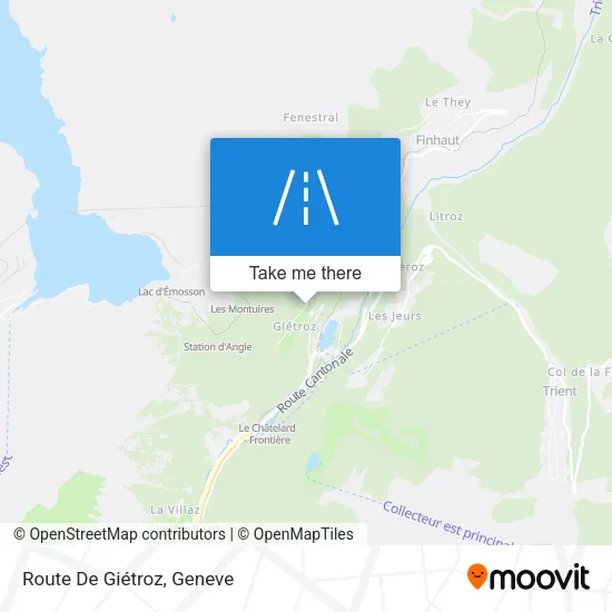 Route De Giétroz plan