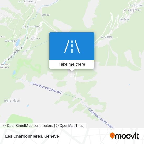 Les Charbonnières map