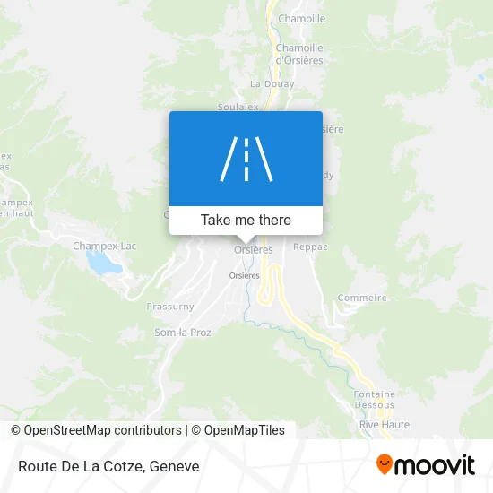Route De La Cotze plan