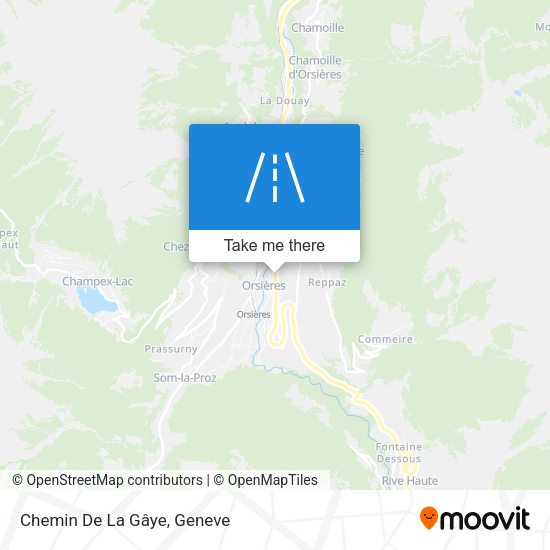 Chemin De La Gâye map