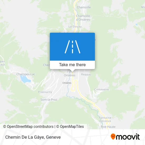 Chemin De La Gâye map