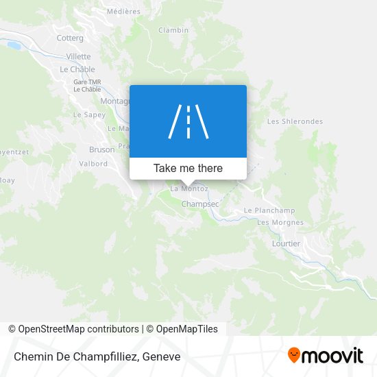 Chemin De Champfilliez map