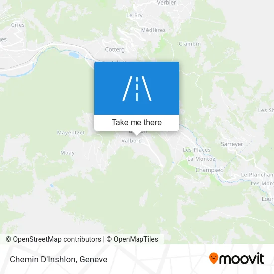 Chemin D'Inshlon map