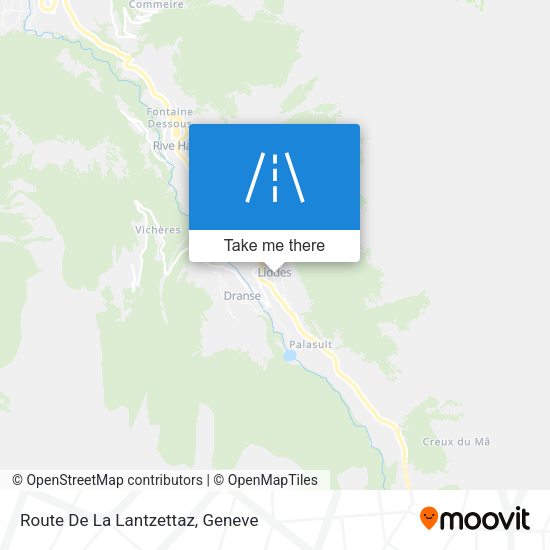 Route De La Lantzettaz map