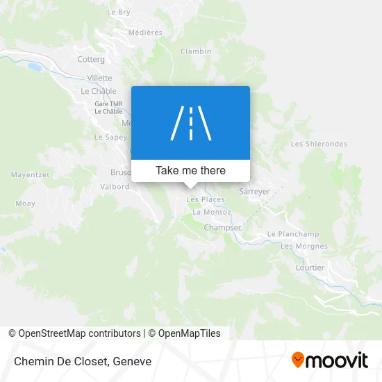 Chemin De Closet map