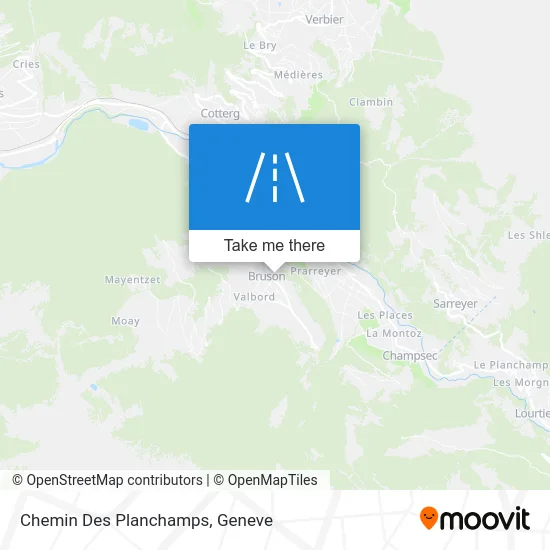 Chemin Des Planchamps map